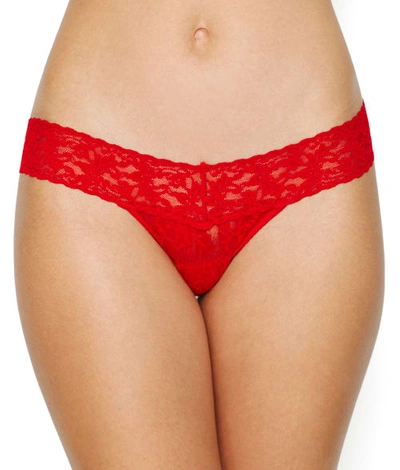 Shop Hanky Panky Signature Lace Low Rise Thong In Mars Orange