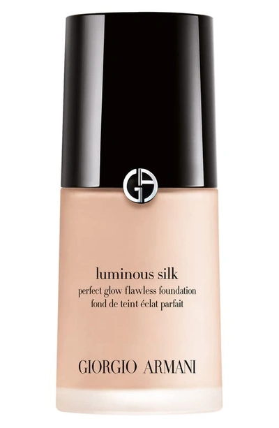 Shop Giorgio Armani Luminous Silk Perfect Glow Flawless Oil-free Foundation, 1 oz In 3.75 - Very Fair/pink