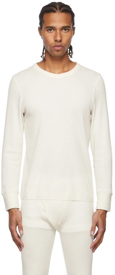 Heron Preston For Calvin Klein White Season 2 Thermal Long Sleeve T-shirt  In Chalk | ModeSens