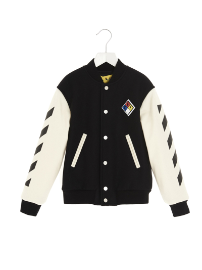 Shop Off-white Bomber Jacket In Multicolor