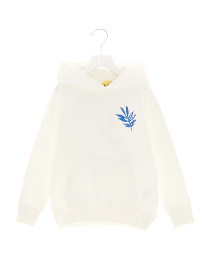 Shop Off-white Off Leaf Hoodie In White