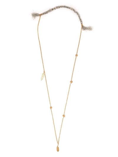 Shop Nick Fouquet Long Mixed Charm Necklace In Gold