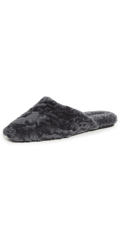 Shop Vince Callum Slippers In Char Blue