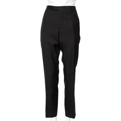 Pre-owned Saint Laurent Black Wool Formal Pants Xxl