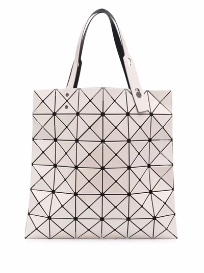 Shop Bao Bao Issey Miyake Beige Lucent Geometric-panelled Tote Bag In Neutrals