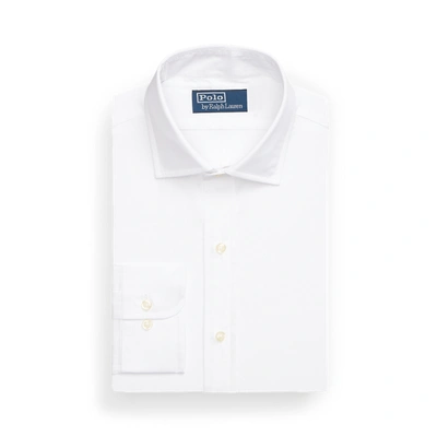 Shop Ralph Lauren Custom Fit Poplin Shirt In White
