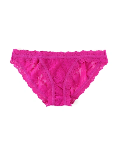 Shop Hanky Panky Signature Lace Brazilian Bikini In Pink
