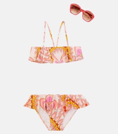 Shop Vilebrequin Gindly Printed Bikini In Camelia