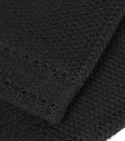 Shop Loro Piana Crochet Cashmere Gloves In Black