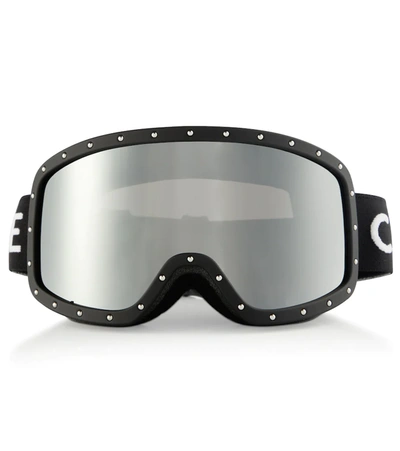 Shop Celine Logo Ski Goggles In Black