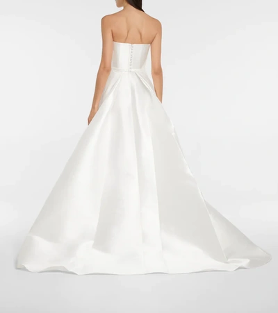 Shop Alex Perry Bridal Abigail Strapless Gown In White