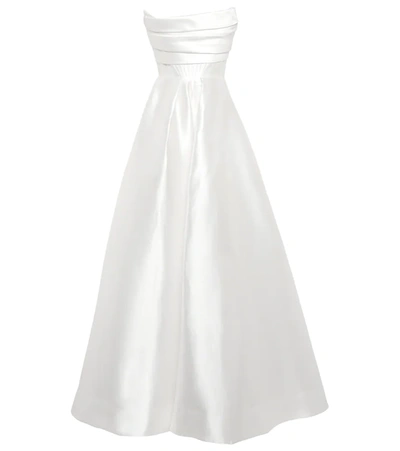 Shop Alex Perry Bridal Isobel Crêpe Gown In White