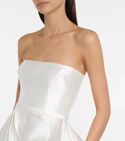 Shop Alex Perry Bridal Abigail Strapless Gown In White