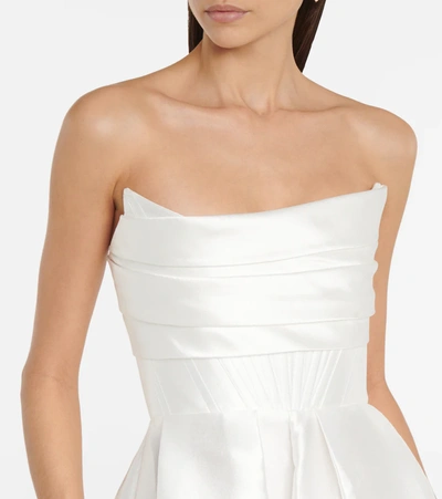 Shop Alex Perry Bridal Isobel Crêpe Gown In White
