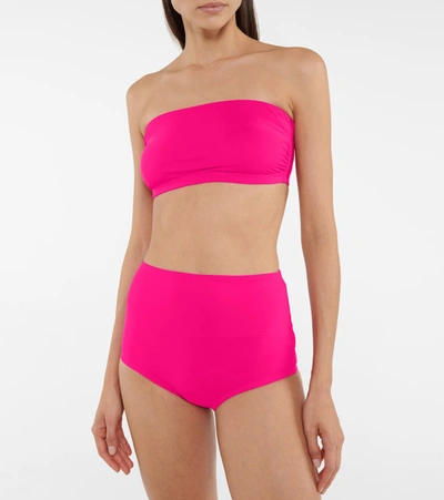 Karla Colletto Basics High-rise Bikini Bottoms In Primrose