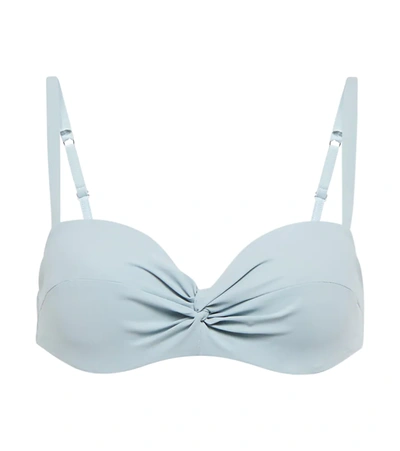 Shop Karla Colletto Basics Bikini Top In Powder Blue