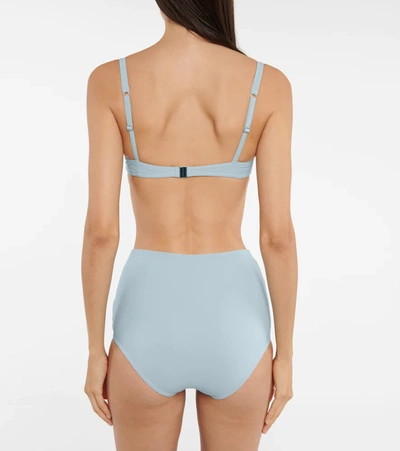 Shop Karla Colletto Basics Bikini Top In Powder Blue
