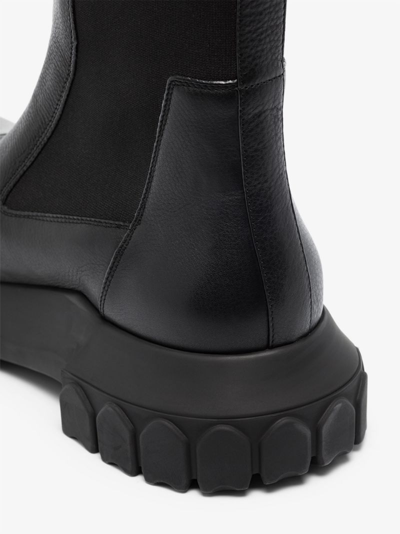 Shop Rick Owens Mega Bozo Tractor Leather Boots In Black