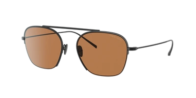 Shop Giorgio Armani Man Sunglasses Ar6124 In Brown