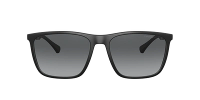 Shop Emporio Armani Man Sunglasses Ea4150 In Polar Gradient Grey