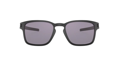 Oakley Men's Low Bridge Fit Sunglasses, Oo9354 Latch Square 55 In Prizm Grey