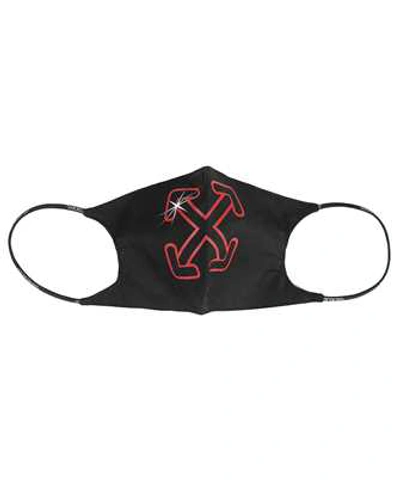 Shop Off-white Starred Arrow Simple Mask In Black