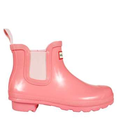 Shop Hunter Original Chelsea Gloss Boots In Pink