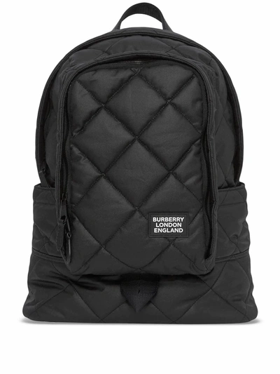 Shop Burberry Men's Black Polyamide Backpack