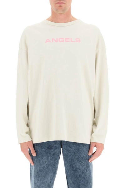 Shop Liberal Youth Ministry Angels Long-sleeve T-shirt In Beige