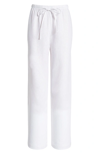 Shop Reformation Olina Tie Waist Pants In White