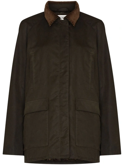 Totême Country Elbow-patch Detail Jacket In Green