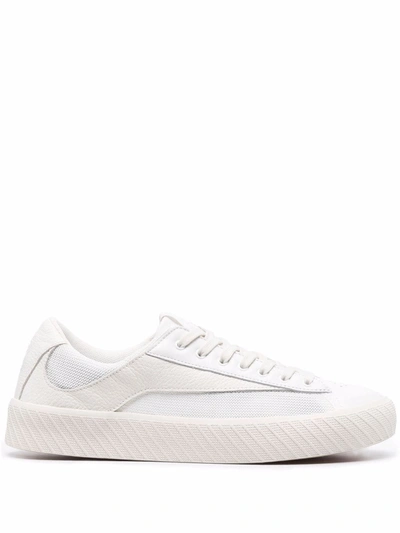 Shop By Far Rodina Grained Low Sneakers In Weiss