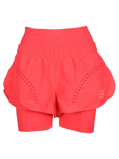 Shop Adidas By Stella Mccartney Truepurpose Logo Print Shorts In Pink