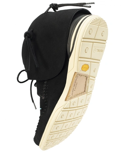 Shop Visvim Lhamo-folk Suede Sneakers In Black