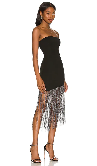 Shop Superdown Cleo Strapless Dress In Black