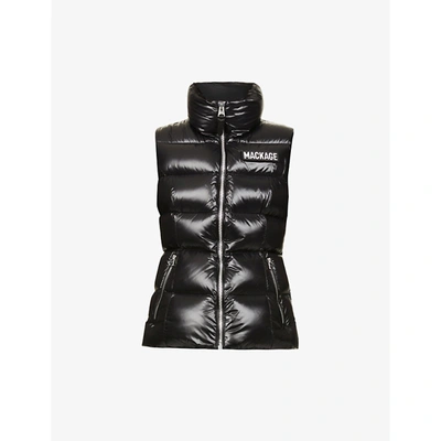 Mackage Chaya Water Resistant Down Puffer Vest In Black