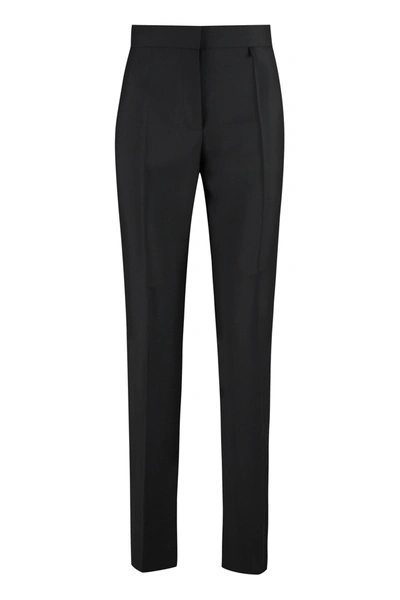 Shop Givenchy Tapered Tailored Pants In Black