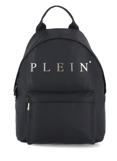 Shop Philipp Plein Logo Plaque Backpack In Black