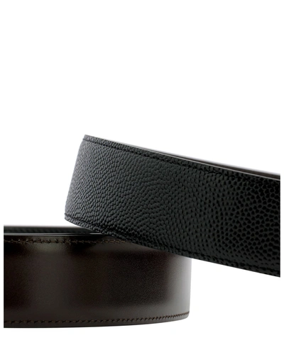 Shop Ferragamo Reversible Belts Set In Black  