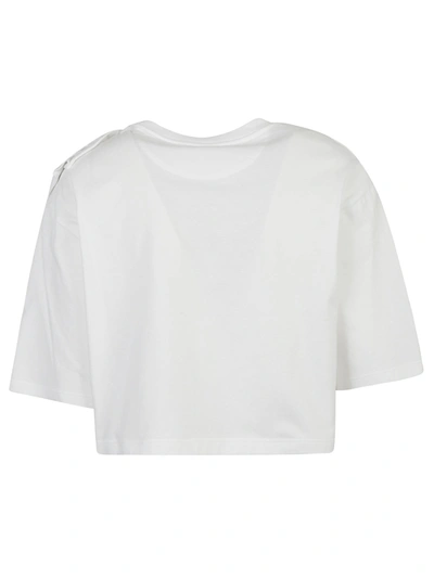 Shop Valentino T-shirts And Polos In Bianco  Rosso