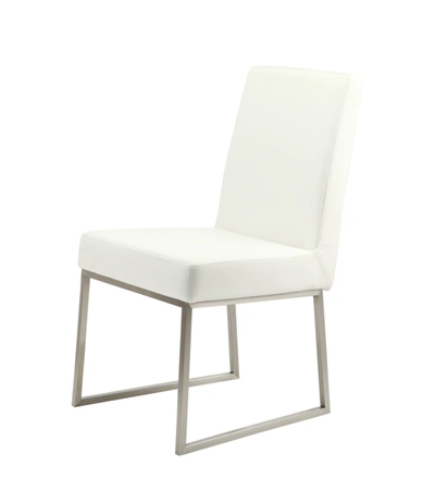 Shop Moe's Home Collection Tyson Dining Chair White-set Of Two
