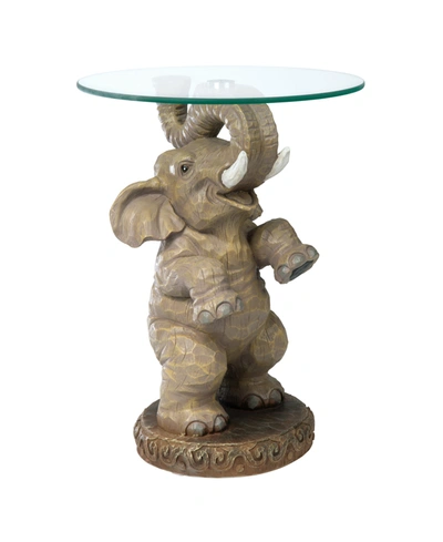 Shop Design Toscano Good Fortune Elephant Glass-topped Table