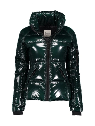 Shop Sam Women's Freestyle Down Puffer Jacket In Evergreen