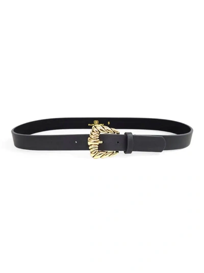 Shop B-low The Belt Women's Nyssa Leather Belt In Black Gold