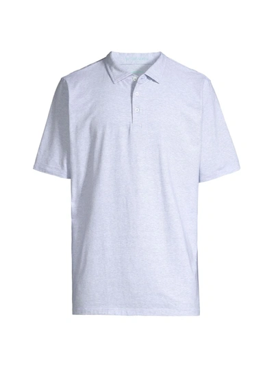 Shop B Draddy Men's Vin Micro Striped Polo Shirt In Indigo Heather
