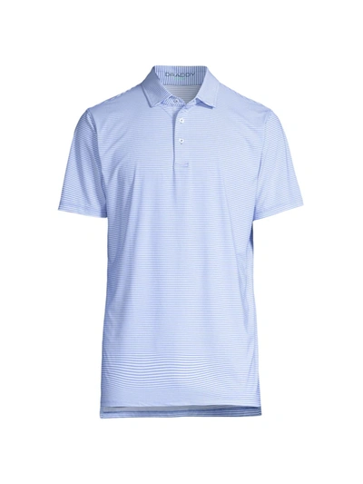 Shop B Draddy Men's Jimmy Striped Sport Polo Shirt In Mac