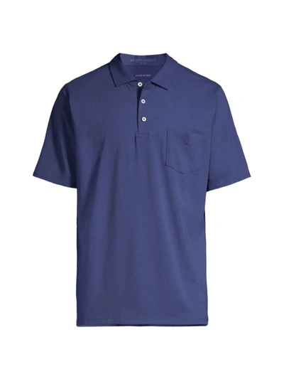 Shop B Draddy Men's Liam Solid Polo Shirt In Regal