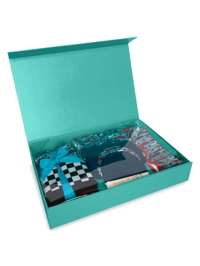 Shop Posh Peanut Baby Boy's Miles 6-piece Gift Box Set In Blue