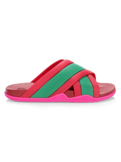 Minder Ounce aardbeving Gucci Women's Web Slide Sandals In Light Coral | ModeSens