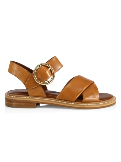 Shop See By Chloé Women's Lyna Leather Sandals In Tan